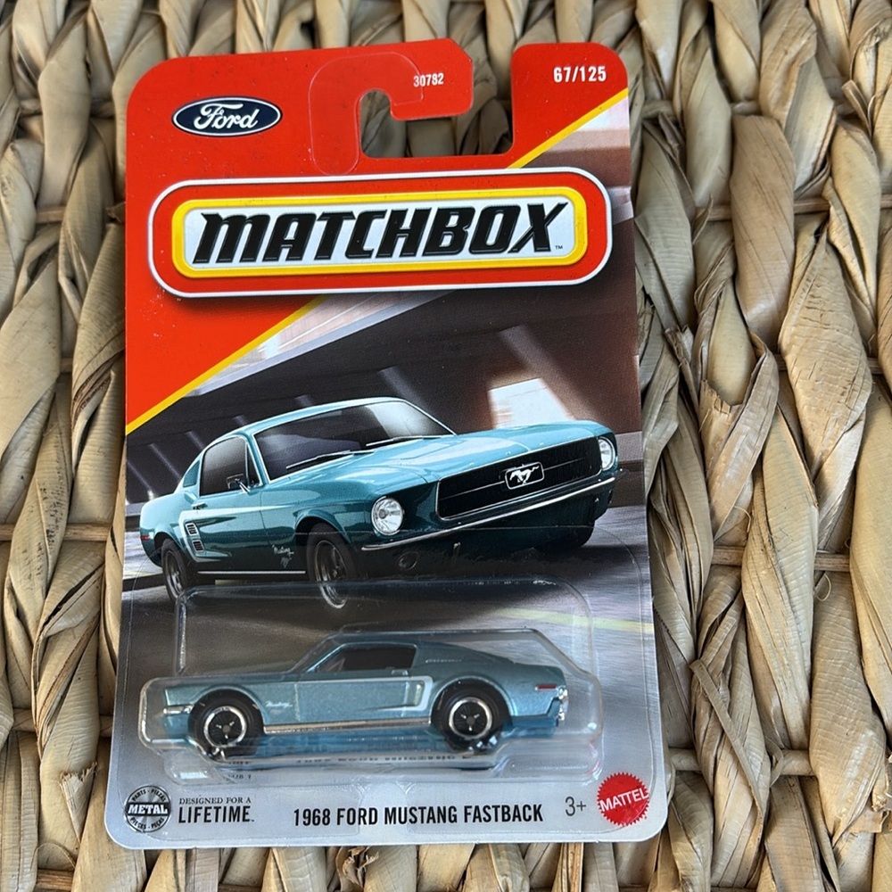 1968 Ford Mustang Fastback Pony Muscle Car Matchbox New Model 2025
